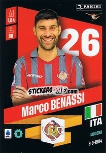 Figurina Marco Benassi - Calciatori 2022-2023 - Panini