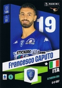 Sticker Francesco Caputo - Calciatori 2022-2023 - Panini