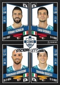 Figurina Filippo Scaglia / Luca Vignali / Tommaso Arrigoni / Daniele Baselli - Calciatori 2022-2023 - Panini