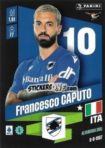 Figurina Francesco Caputo - Calciatori 2022-2023 - Panini