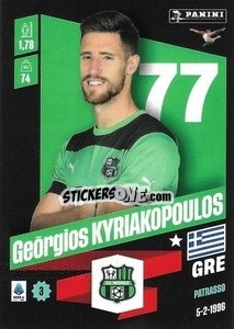 Sticker Geōrgios Kyriakopoulos - Calciatori 2022-2023 - Panini