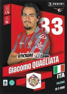 Cromo Giacomo Quagliata - Calciatori 2022-2023 - Panini