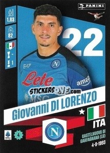 Sticker Giovanni Di Lorenzo - Calciatori 2022-2023 - Panini