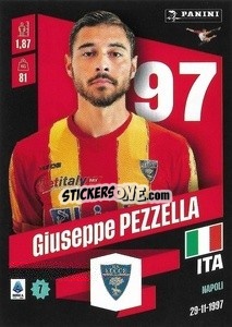 Cromo Giuseppe Pezzella - Calciatori 2022-2023 - Panini