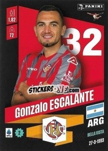 Sticker Gonzalo Escalante - Calciatori 2022-2023 - Panini
