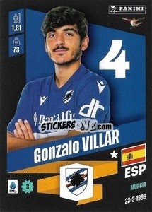 Cromo Gonzalo Villar - Calciatori 2022-2023 - Panini