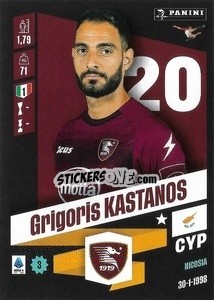 Cromo Grigoris Kastanos - Calciatori 2022-2023 - Panini