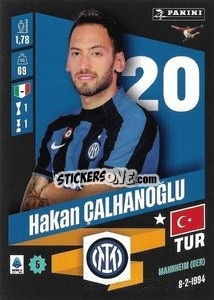 Figurina Hakan Çalhanoğlu - Calciatori 2022-2023 - Panini