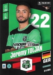 Sticker Jeremy Toljan - Calciatori 2022-2023 - Panini