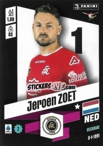 Sticker Jeroen Zoet