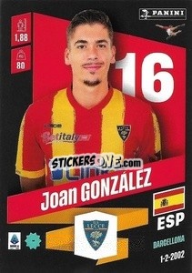 Cromo Joan González - Calciatori 2022-2023 - Panini