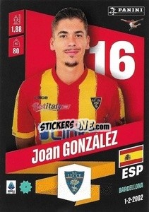 Figurina Joan González - Calciatori 2022-2023 - Panini