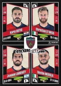 Sticker Karlo Butić / Christian D'Urso / Joaquín Larrivey / Davide Merola - Calciatori 2022-2023 - Panini