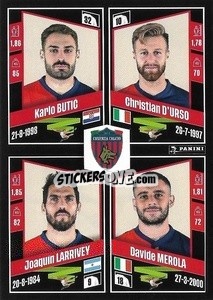 Figurina Karlo Butić / Christian D'Urso / Joaquín Larrivey / Davide Merola - Calciatori 2022-2023 - Panini