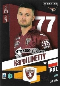 Figurina Karol Linetty - Calciatori 2022-2023 - Panini
