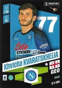 Sticker Khvicha Kvaratskhelia - Calciatori 2022-2023 n. 346 - Panini