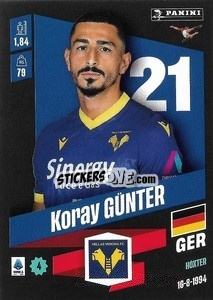 Cromo Koray Günter - Calciatori 2022-2023 - Panini