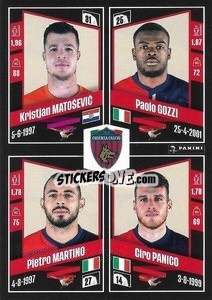 Cromo Kristjan Matoševič / Paolo Gozzi / Pietro Martino / Ciro Panico - Calciatori 2022-2023 - Panini