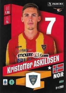 Sticker Kristoffer Askildsen - Calciatori 2022-2023 - Panini
