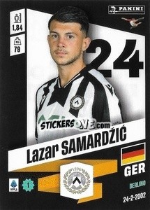 Figurina Lazar Samardžić - Calciatori 2022-2023 - Panini