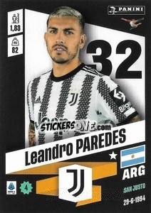 Figurina Leandro Paredes - Calciatori 2022-2023 - Panini
