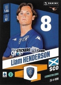 Figurina Liam Henderson - Calciatori 2022-2023 - Panini