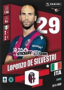 Cromo Lorenzo De Silvestri - Calciatori 2022-2023 - Panini