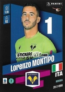 Cromo Lorenzo Montipò - Calciatori 2022-2023 - Panini