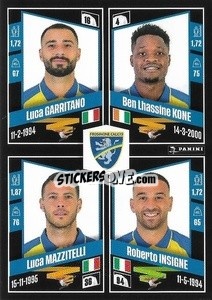 Cromo Luca Garritano / Ben Lhassine Kone / Luca Mazzitelli / Roberto Insigne - Calciatori 2022-2023 - Panini