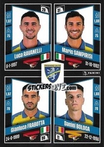 Sticker Luca Ravanelli / Mario Sampirisi / Gianluca Frabotta / Daniel Boloca