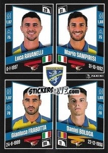 Figurina Luca Ravanelli / Mario Sampirisi / Gianluca Frabotta / Daniel Boloca