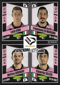 Figurina Luca Vido / Francesco Di Mariano / Matteo Brunori / Edoardo Soleri - Calciatori 2022-2023 - Panini