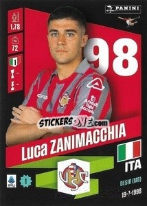 Figurina Luca Zanimacchia - Calciatori 2022-2023 - Panini