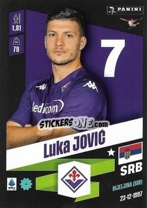Cromo Luka Jović - Calciatori 2022-2023 - Panini