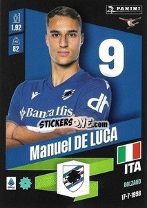 Cromo Manuel De Luca - Calciatori 2022-2023 - Panini