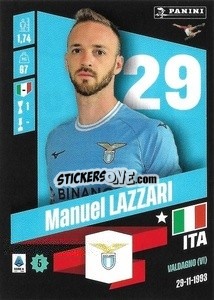 Sticker Manuel Lazzari - Calciatori 2022-2023 - Panini