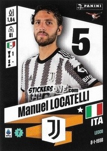 Sticker Manuel Locatelli - Calciatori 2022-2023 n. 207 - Panini