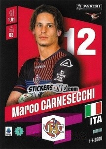 Figurina Marco Carnesecchi - Calciatori 2022-2023 - Panini