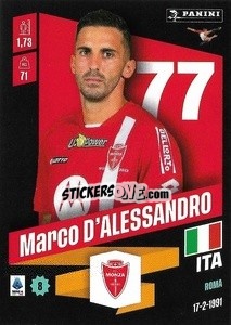 Sticker Marco D'Alessandro - Calciatori 2022-2023 - Panini