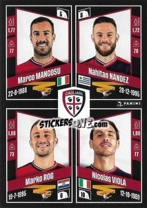 Figurina Marco Mancosu / Nahitan Nández / Marko Rog / Nicolas Viola - Calciatori 2022-2023 - Panini