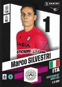 Figurina Marco Silvestri - Calciatori 2022-2023 - Panini