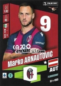 Cromo Marko Arnautović - Calciatori 2022-2023 - Panini