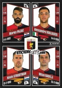 Sticker Marko Pajač / Alessandro Vogliacco / Kevin Strootman / Milan Badelj - Calciatori 2022-2023 - Panini