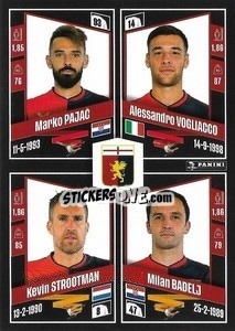 Sticker Marko Pajač / Alessandro Vogliacco / Kevin Strootman / Milan Badelj - Calciatori 2022-2023 n. 598 - Panini