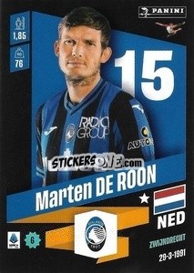 Sticker Marten De Roon - Calciatori 2022-2023 - Panini