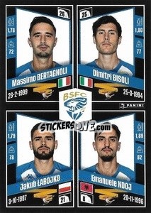 Sticker Massimo Bertagnoli / Dimitri Bisoli / Jakub Łabojko / Emanuele Ndoj - Calciatori 2022-2023 - Panini