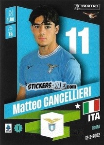 Figurina Matteo Cancellieri - Calciatori 2022-2023 - Panini