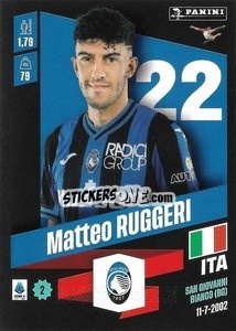Sticker Matteo Ruggeri - Calciatori 2022-2023 - Panini