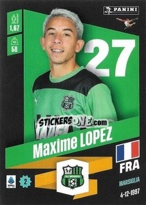 Figurina Maxime Lopez - Calciatori 2022-2023 - Panini