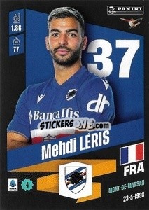 Figurina Mehdi Léris - Calciatori 2022-2023 - Panini